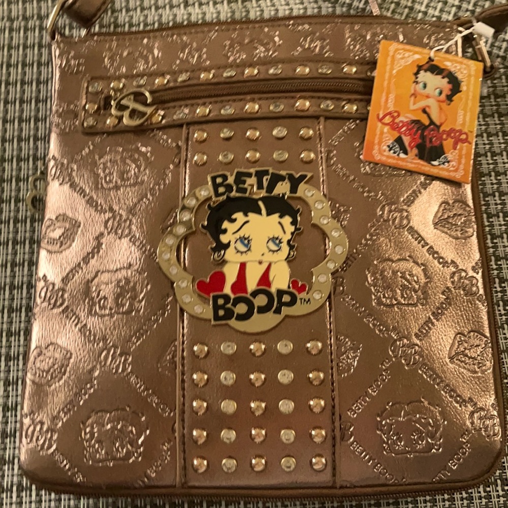 Gold Betty boop crossbody purse! Brand new with tags still intact.